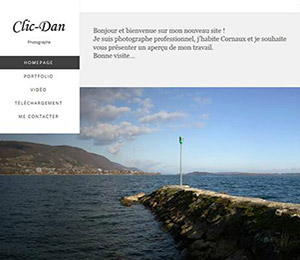 Création du site Clic-Dan en Responsive Web Design, création de site internet Lausanne, Echallens, Vaud, Neuchâtel, Jura, Fribourg, Valais, Suisse