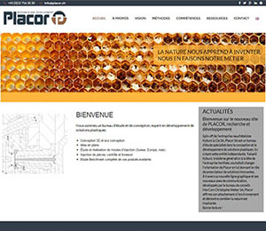 Création du site Placor en Responsive Web Design, création de site internet Lausanne, Echallens, Vaud, Neuchâtel, Jura, Fribourg, Valais, Suisse